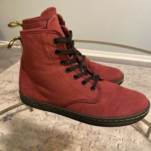Dr. Martens Shoreditch Cherry Red Boots NWOT
